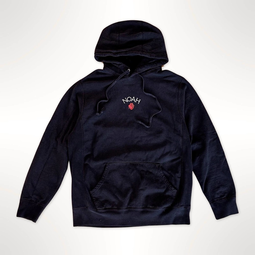 NOAH Embroidered Rose Hoody